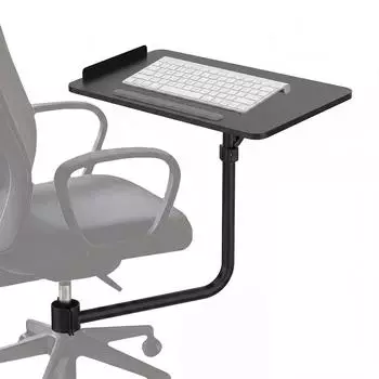 Maclean MC-139 Tastaturablage Stuhlbefestigung 66x30cm, schwarz (MC-139)