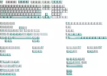 Hyte Firefly Keycap Set weiß/türkis (KEY-HYTE-FIREFLY)