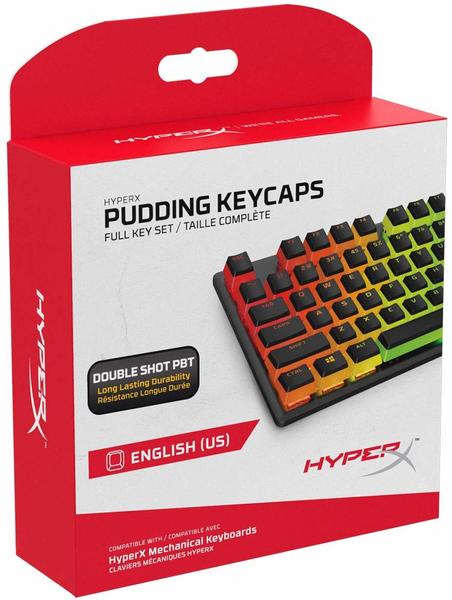 HyperX Pudding Keycaps PBT (US) Transparent/Black