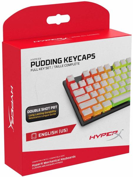 HyperX Pudding Keycaps PBT (US) Transparent/White