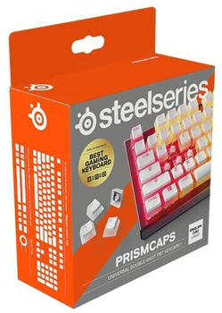 SteelSeries PrismCaps Universal Double Shot PBT Keycaps weiss (US)