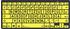 LogicKeyboard LargePrint Black on Yellow PC Bluetooth Mini Keyboard (DE)