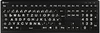 LogicKeyboard Largeprint White-on-Black PC ASTRA 2 Backlit Keyboard (DE)