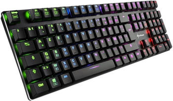 Sharkoon PureWriter RGB (Kailh Choc Low Profile Blue)(FR) Black – Sharkoon PureWriter RGB (Kailh Choc Low Profile Blue)(FR) Black - Präzision und Eleganz vereint