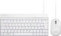 Perixx PERIDUO-212 DE, Mini USB-Tastatur und Maus Set, wei&szlig;