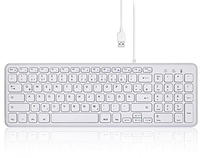 Perixx PERIBOARD-213 DE W USB Keyboard German, QWERTZ White - Wei&szlig;