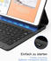 Inateck Tastatur Hülle für iPad 10.2 (2019-2021) / iPad Air 2019 / iPad Pro 10.5 schwarz