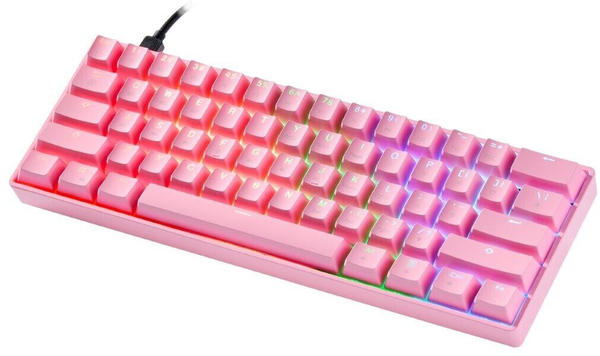 Kabel Tastatur Allgemeine Daten & Ausstattung HK Gaming GK61 (Gateron Optical Silver) (US) rosa