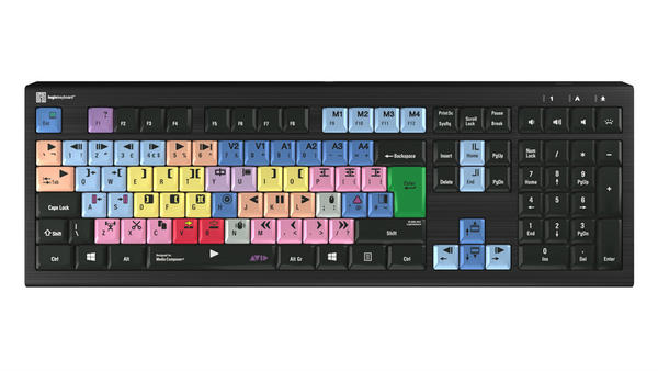 LogicKeyboard Avid Media Composer 'Classic' layout ASTRA2 Backlit Keyboard - Windows UK English