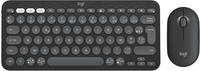 Logitech 920-012209, Kabellos, RF Wireless + Bluetooth, Scherenschalter, AZERTY,