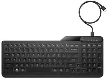 HP 400 Kabelgebundene Tastatur mit Hintergrundbeleuchtung (7N7C0AA)