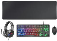 Mars Gaming PACK GAMER 4EN1 (CLAVIER/SOURIS/CASQUE/TAPIS) MARS GAMING MCP-RGB3 (NOIR)