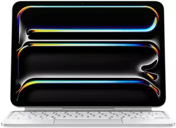 Apple Magic Keyboard für iPad Pro 11 (M4) (2024) Weiß (DE) – Perfektionieren Sie Ihr iPad-Erlebnis mit dem Apple Magic Keyboard