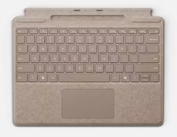 Microsoft Surface Pro Keyboard mit Stiftaufbewahrung Graubeige (DE)