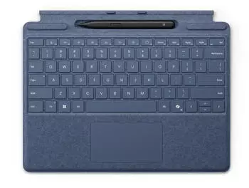 Microsoft Surface Pro Keyboard mit Slim Pen Saphirblau (DE)