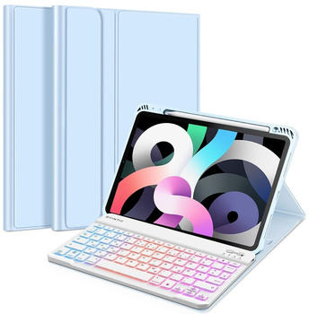 Fintie Hülle mit Tastatur für iPad Air 2022/2020 (DE) (CDE0644)