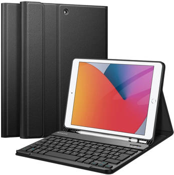 Fintie Tastatur Hülle für iPad 10.2 (2021/2020/2019) Schwarz (DE)