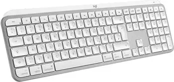 Logitech MX Keys S for Mac Hellgrau (DE) – Hervorragende Akkulaufzeit und einfache Konnektivität