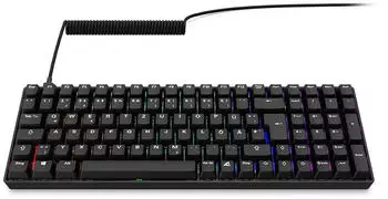 Sharkoon SKILLER SGK50 S2 PBT (Gateron G Pro 3.0 Yellow) (DE) Black – RGB-Hintergrundbeleuchtung und abnehmbares Kabel