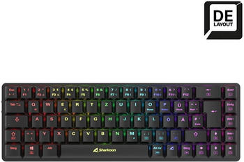 Sharkoon PureWriter W65 (Kailh Choc V2 Low Profile Red) (DE) Black