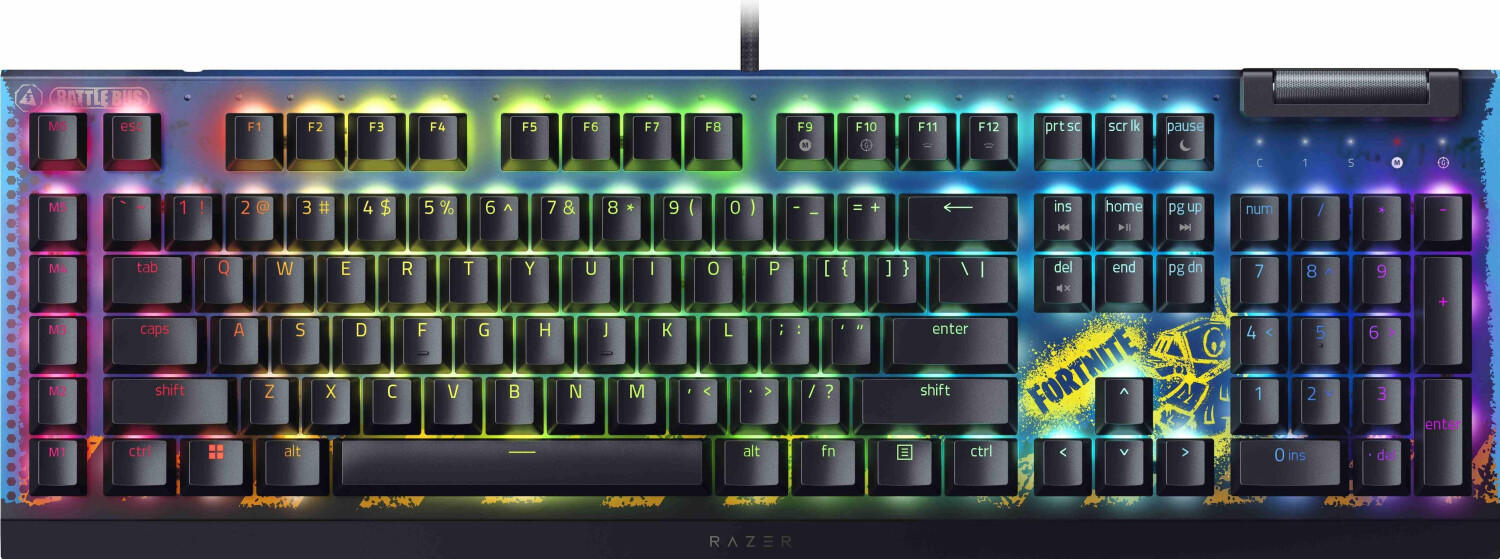 Razer Blackwidow V4 X Fortnite Edition (Razer Yellow) (US) Gaming ...