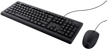 Trust Taro Tastatur und Maus Set (DE) – Einfaches Plug & Play für sofortige Nutzung