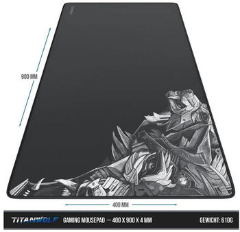 Titanwolf Tastatur-, Maus- und Mauspad Spar Set (303428) – Hochwertige Materialien und robustes Design