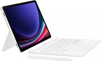 Samsung Galaxy Tab S9 / S9 FE Book Cover Keyboard - AI Key wei&szlig; (DE)