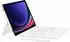 DE (Deutsch), weiß: Samsung Galaxy Tab S9 / S9 FE Book Cover Keyboard - AI Key