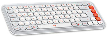 Logitech POP Icon Keys Offwhite/Orange (DE) – Logitech POP Icon Keys Offwhite/Orange (DE) - Stilvolle Eingabe neu definiert