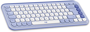 Logitech POP Icon Keys Lilac/Offwhite (US) – Mühelose Konnektivität für vielseitige Einsatzmöglichkeiten