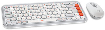 Logitech POP Icon Combo Offwhite/Orange (US) – Logitech POP Icon Combo Offwhite/Orange (US) - Stilvolles Design trifft auf Funktionalität
