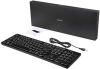 Perixx PERIBOARD-317 R DE B Kabelgebunden Tastatur Deutsch, QWERTZ Schwarz Beleuchtet