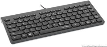 Manhattan Kabelgebundene Slim USB Mini-Tastatur