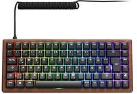 SHARKOON Skiller SGK50 S3 Wood PBT, schwarz, LEDs RGB, hot-swap, Gateron G Pro 3.0