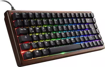 Sharkoon SKILLER SGK50 S3 PBT (Gateron G Pro 3.0 Yellow) (DE) Wood – Sharkoon SKILLER SGK50 S3 PBT (Gateron G Pro 3.0 Yellow) (DE) Wood - Präzision in Echtholz
