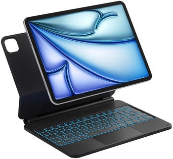Inateck NeoMagic Magnetische Tastatur H&uuml;lle f&uuml;r iPad Air 11 Zoll M3/M2 (2025/2024) Schwarz (KB09119)