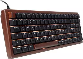 Sharkoon SKILLER SGK50 S2 PBT (Gateron G Pro 3.0 Yellow) (DE) Wood
