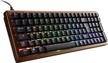 Sharkoon SKILLER SGK50 S2 PBT (Gateron G Pro 3.0 Yellow) (DE) Wood – Sharkoon SKILLER SGK50 S2 PBT mit Gateron G Pro 3.0 Yellow für präzises Gaming