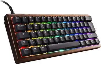 Sharkoon SKILLER SGK50 S4 Gen2 PBT Wood (DE) – Sharkoon SKILLER SGK50 S4 Gen2 PBT Wood (DE) - Kompakter Gaming-Genuss
