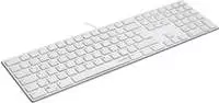 SPEEDLINK Tastatur RIVA Slim Metal Scissor weiss retail (SL-640010-WT)
