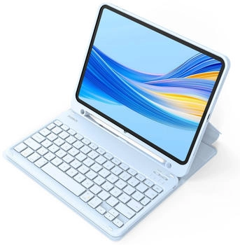 Inateck Tastatur Hülle für iPad 10.9 (2022) / iPad Air (2022/2020) / iPad Pro 11 blau