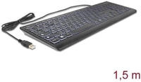 DeLOCK USB Tastatur kabelgebunden 1,5 m schwarz mit XXL Bstb
