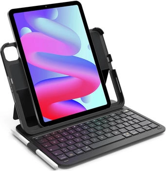 Inateck Tastatur Hülle Kompatibel mit iPad Air 11 Zoll (M3/M2,2025/2024) Schwarz (DE)