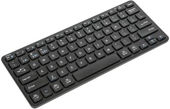 Targus Tastatur - Kompakt, Mehrger&auml;tef&auml;hig, Antimikrobiell - Kabellos - Bluetooth - QWERTY (AKB862UK)