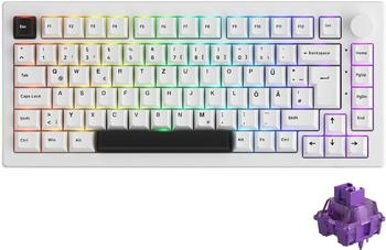AKKO 5075B Plus Black on White (DE) (V3 Lavendar Purple)