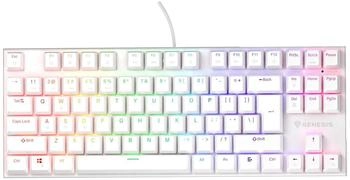 Genesis Thor 303 TKL RGB White (Outemu Silent Peach) (US)