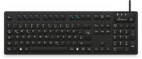 MEDIARANGE Tastatur mit Kabel Hygiene schwarz (MROS273)