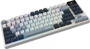 MSI FORGE GK600 TKL Wireless Sky (UK) – Kabellose Freiheit mit dreifacher Konnektivität