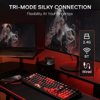 Redragon K719 Pro Ember Queen – Drei Verbindungsoptionen für flexible Nutzung